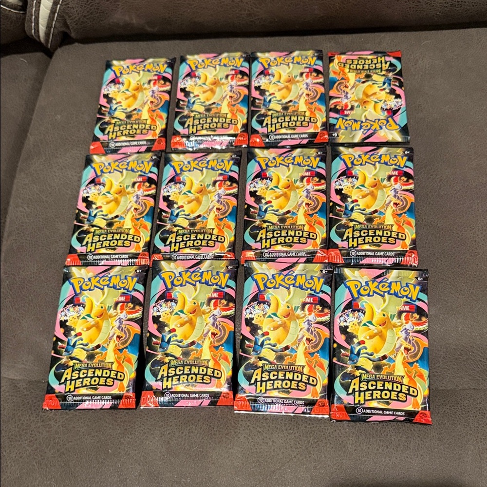 Pokémon Ascended Heroes Booster Packs 12 Pcs